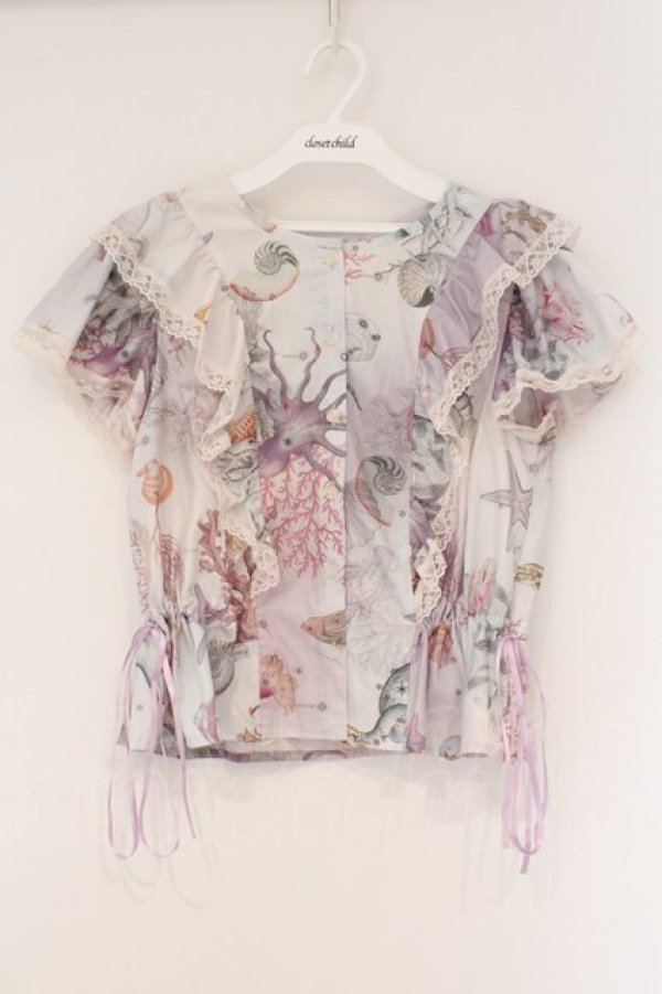 画像1: MILK / sea creaturesブラウス  ピンク O-26-03-24-037-ML-BL-OW-OS (1)