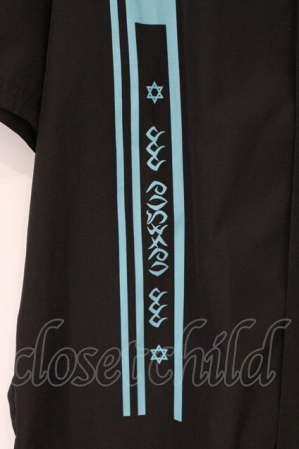 画像2: Deorart / バイカラーヘムオープンカラーハーフシャツ M ブラックｘサックス O-26-03-24-038-PU-BL-YM-OS (2)