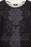 画像2: abilletage / トロンプルイユTシャツワンピース  ブラック O-26-03-24-040-GO-OP-OW-OS (2)