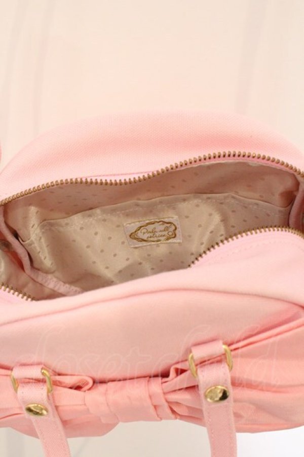 画像5: Perla nell' ostrica / シャンタンリボン付きハンプBag　バッグ  ピンク O-26-03-24-003-EL-BG-OW-OS (5)