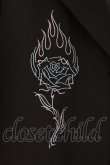 画像2: LISTEN FLAVOR / 薔薇と炎ハーフスリーブジャケット F ブラック O-26-03-24-043-PU-BL-YM-OS (2)