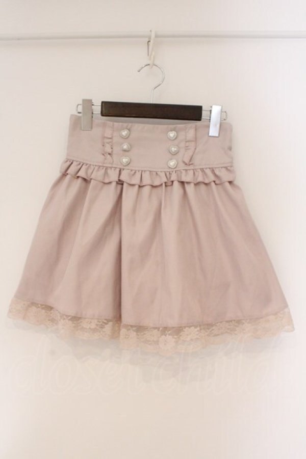 画像1: Lily Merry / ハートボタンスカパン M ピンク O-26-03-24-044-LO-PA-YM-OS (1)