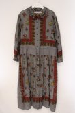 画像1: Jane Marple Dans Le Salon / Flowers of Jouy scarf Agathaドレス M グレー O-26-03-24-045-JM-OP-OW-OS (1)