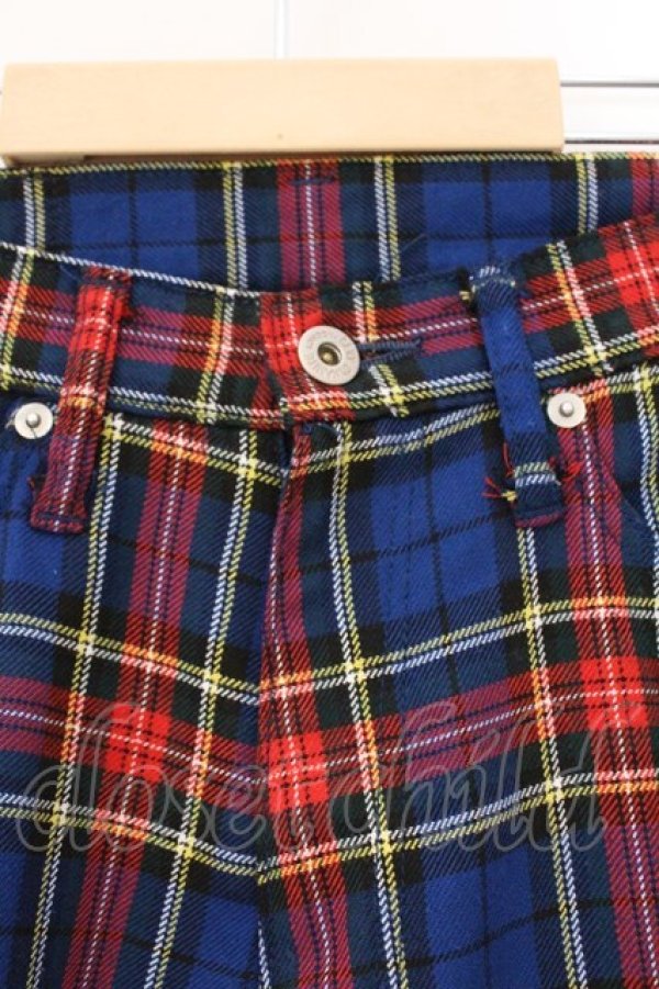 画像2: SEXY DYNAMITE LONDON / タータンチェックパンツ S ブルーチェック O-26-03-24-046-PU-PA-IG-OS (2)