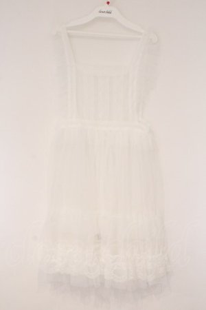 画像: FLC / 星名桜子 hsチュールエプロンジャンスカ M シロ O-26-03-24-047-LO-OP-OW-OS