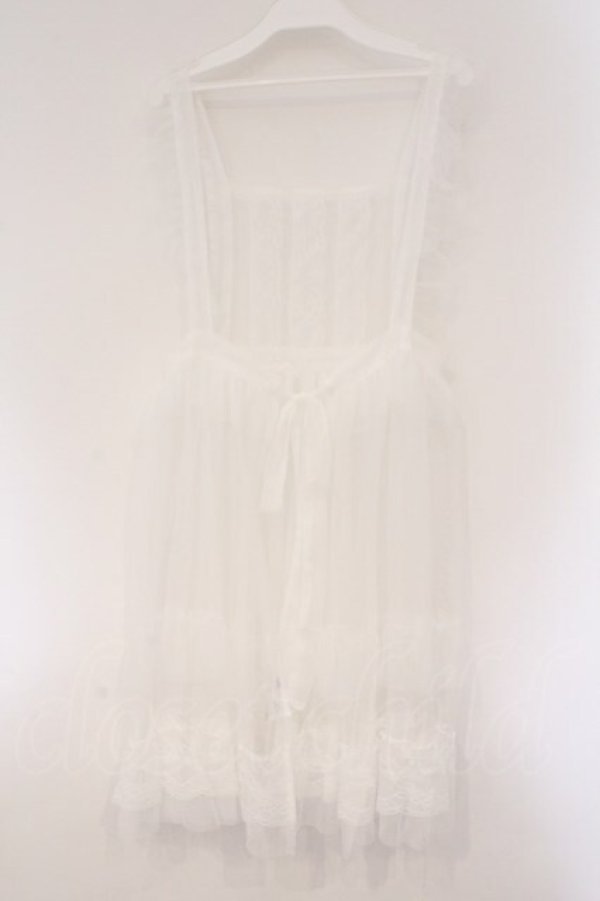 画像3: FLC / 星名桜子 hsチュールエプロンジャンスカ M シロ O-26-03-24-047-LO-OP-OW-OS (3)