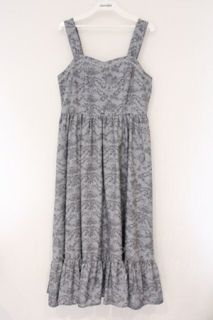 画像: m petit by misako / MSKトワルドジュイジャンパースカート M グレー O-26-03-24-048-LO-SK-OW-OS