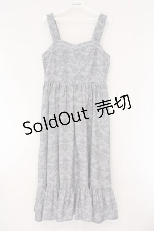 画像: m petit by misako / MSKトワルドジュイジャンパースカート M グレー O-26-03-24-048-LO-SK-OW-OS