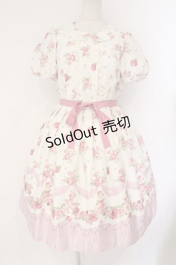 画像1: Emily Temple cute / フリルROSEワンピース M ピンク O-26-03-24-052-ET-OP-OW-OS (1)