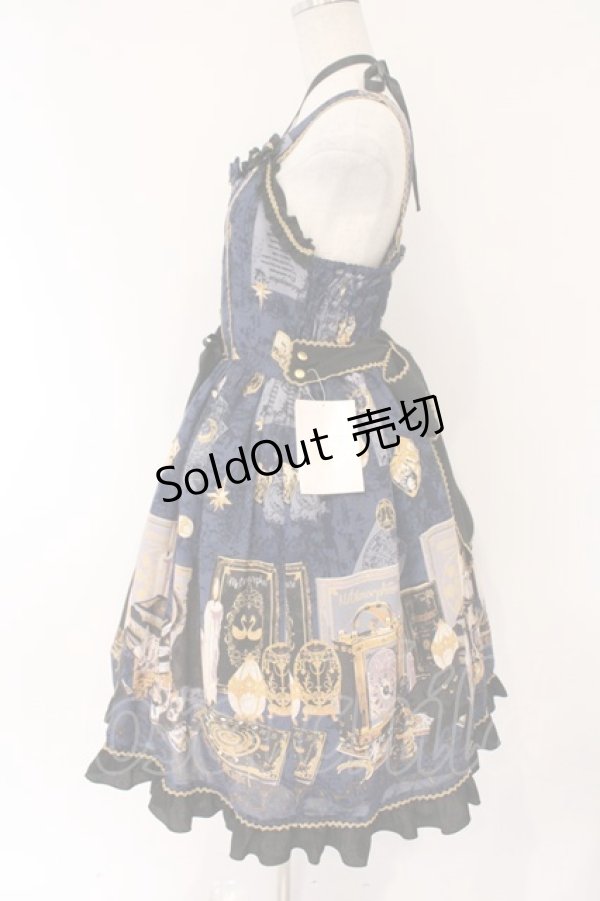 画像4: metamorphose / Magical artefact リボンジャンパースカート  ミッドナイト O-26-03-24-055-ME-OP-OW-OS (4)