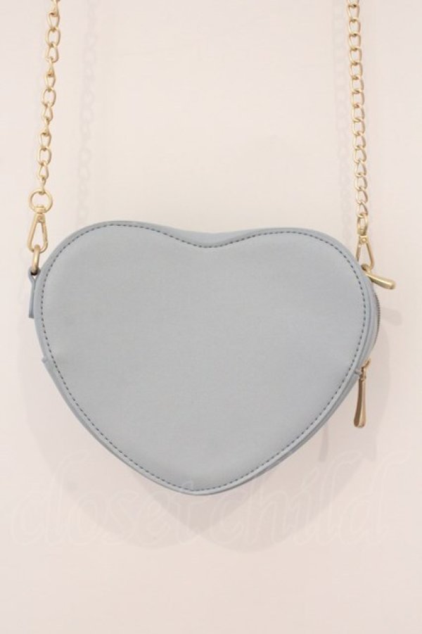 画像3: m petit by misako / ハートポシェット  サックス O-26-03-24-005-0-BG-OW-OS (3)