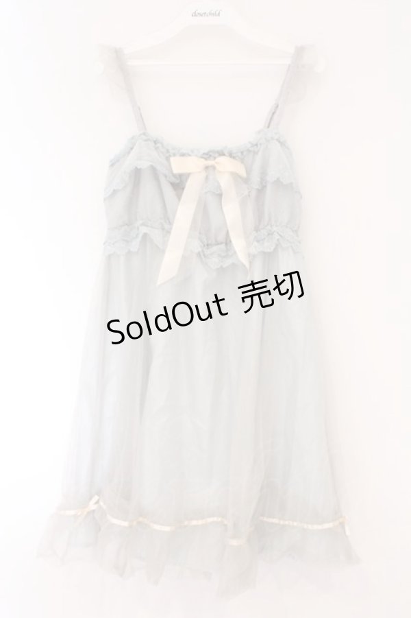 画像1: Amavel / シェルモチーフチュールキャミワンピース F サックス O-26-03-24-066-CA-TO-OW-OS (1)