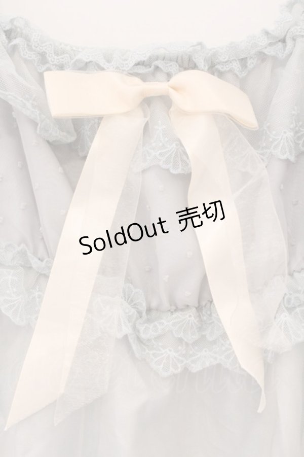 画像2: Amavel / シェルモチーフチュールキャミワンピース F サックス O-26-03-24-066-CA-TO-OW-OS (2)