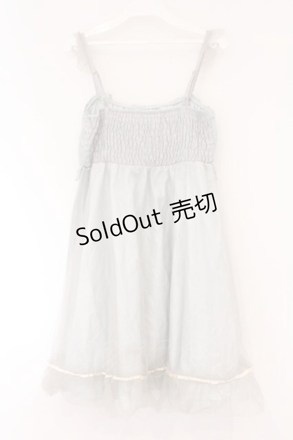 画像3: Amavel / シェルモチーフチュールキャミワンピース F サックス O-26-03-24-066-CA-TO-OW-OS (3)