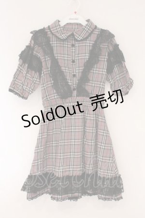 画像: Swankiss / ラッセルレース配色チェックワンピース F グレー O-26-03-24-069-CA-OP-OW-OS