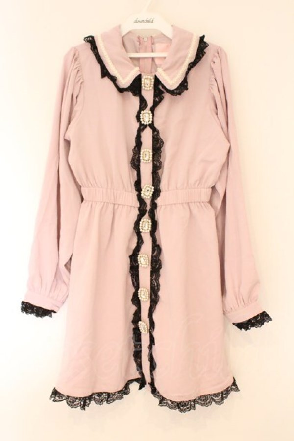 画像1: Swankiss / HS lolita bijou O/P　ワンピース F ピンク O-26-03-24-072-CA-OP-OW-OS (1)