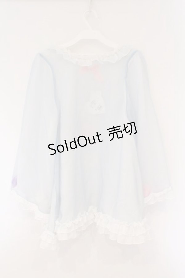 画像3: Swankiss / HB cable flower O/P　ワンピース F サックス O-26-03-24-076-CA-OP-OW-OS (3)