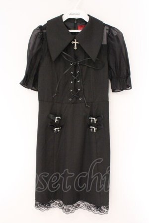 画像: Jamie エーエヌケー / クロスチャームスピンドルワンピース M クロ O-26-03-24-077-LO-OP-OW-OS