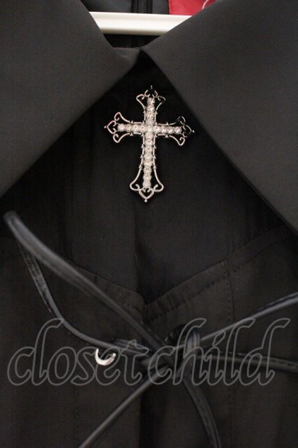 画像2: Jamie エーエヌケー / クロスチャームスピンドルワンピース M クロ O-26-03-24-077-LO-OP-OW-OS (2)