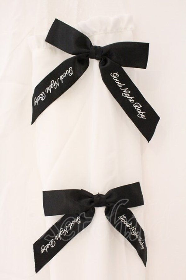 画像2: Ank Rouge / ロゴリボン配色ブラウス M シロ O-26-03-24-082-CA-BL-OW-OS (2)