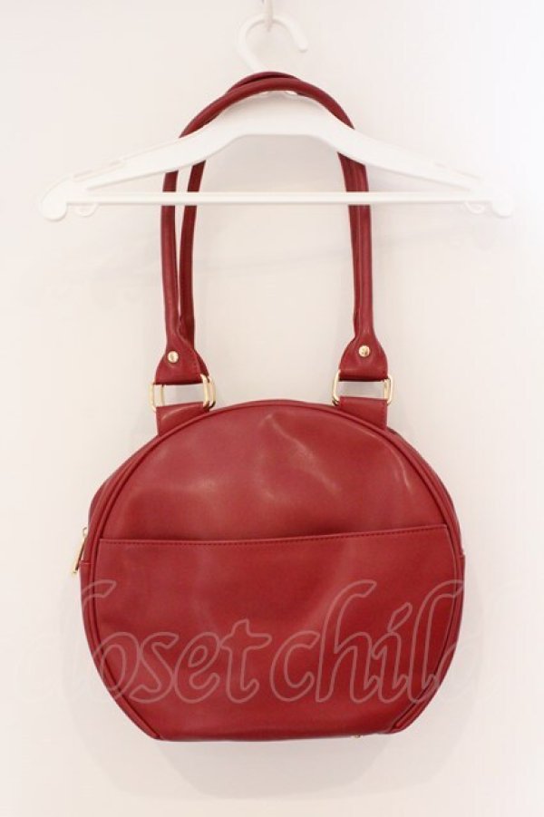 画像3: axes femme kawaii / ツインリボンラウンドハンドバッグ  アカ O-26-03-24-007-AX-BG-OW-OS (3)