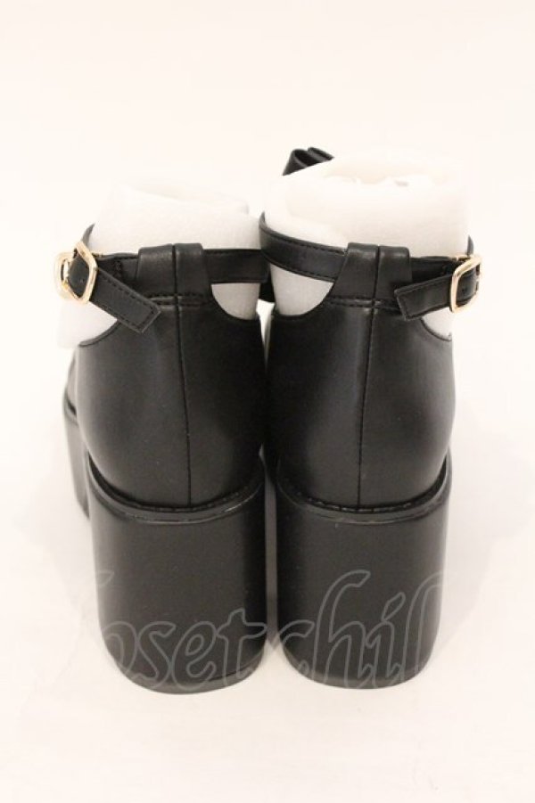 画像4: Ank Rouge / ダブルリボンドーリーシューズ L クロ O-26-03-24-009-CA-SH-IG-OS (4)