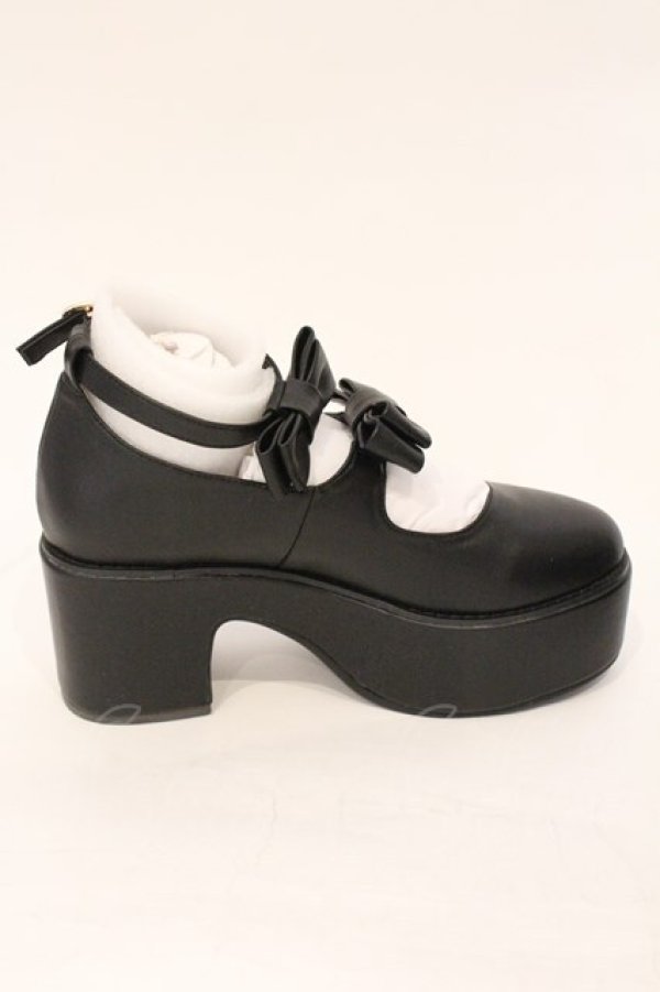 画像5: Ank Rouge / ダブルリボンドーリーシューズ L クロ O-26-03-24-009-CA-SH-IG-OS (5)