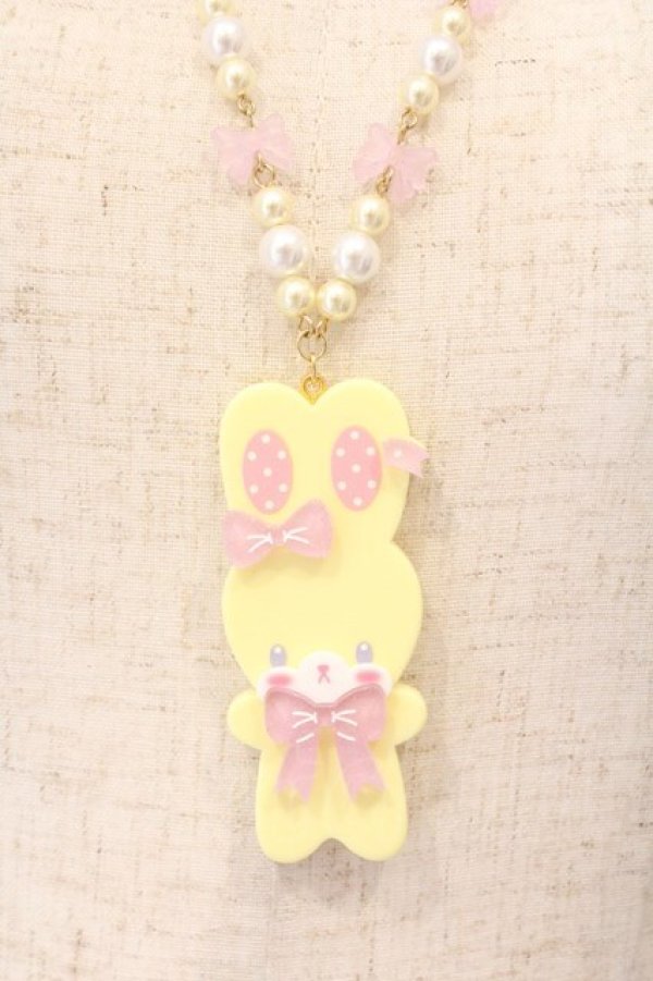 画像1: Angelic Pretty / Fancyリリカルバニーネックレス  イエロー O-26-03-24-011-AP-AC-IG-OS (1)