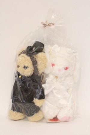 画像: BABY,THE STARS SHINE BRIGHT / BABY 30th Anniversaryウェディングくみゃちゃんポシェットセット  シロ ミルクティ O-26-03-24-012-BA-BG-IG-OS