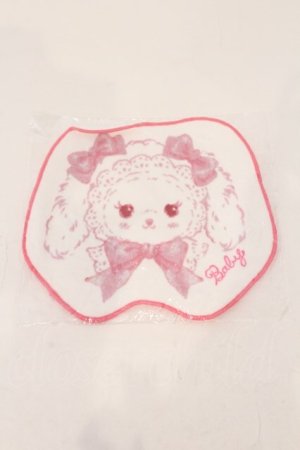 画像: BABY,THE STARS SHINE BRIGHT / うさくみゃちゃんのおかおタオルハンカチ  ホワイト×シロ O-26-03-24-015-BA-ZA-IG-OS