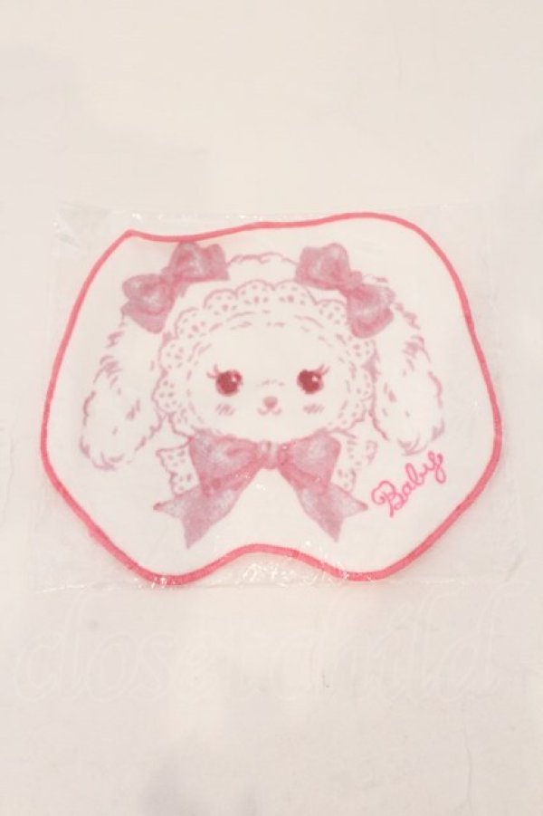 画像1: BABY,THE STARS SHINE BRIGHT / うさくみゃちゃんのおかおタオルハンカチ  ホワイト×シロ O-26-03-24-015-BA-ZA-IG-OS (1)