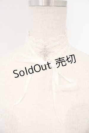 画像: Moi-meme-Moitie / 燭台レース飾り  ホワイト O-26-03-24-016-MO-ZA-IG-OS