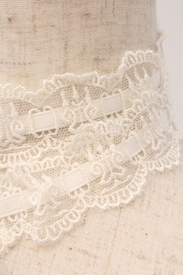 画像3: Moi-meme-Moitie / 燭台レース飾り  ホワイト O-26-03-24-016-MO-ZA-IG-OS (3)