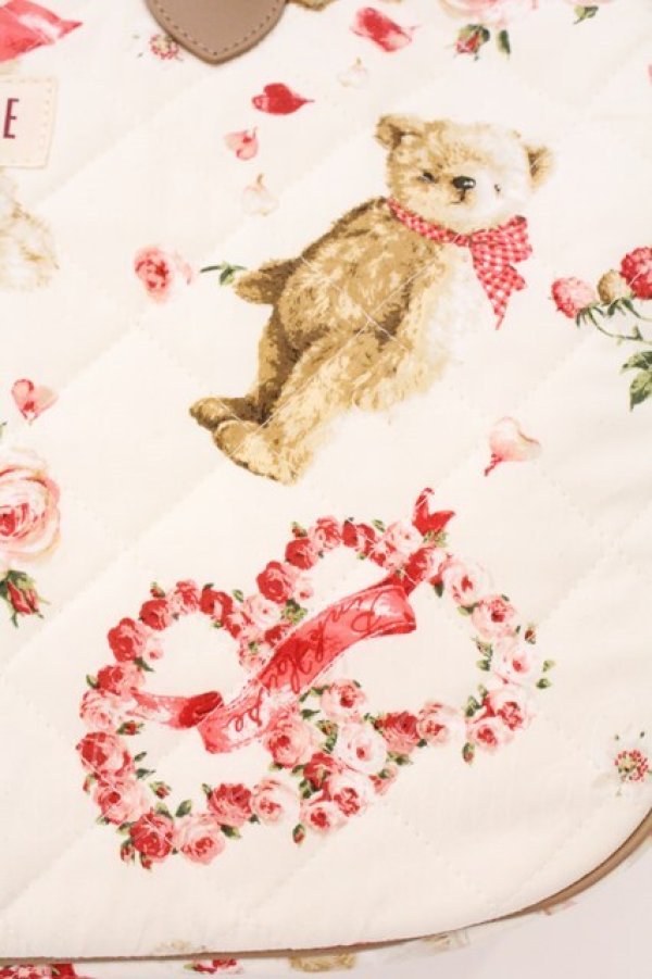 画像3: PINK HOUSE / テディローズプリントキルティングバッグ  バニラ O-26-03-24-002-LO-BG-IG-OS (3)