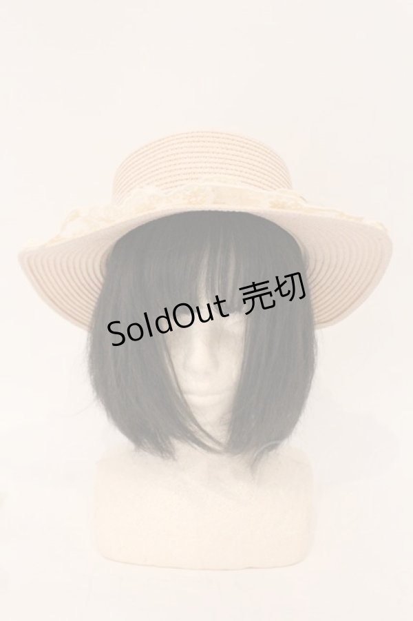 画像3: axes femme / 巻きバラレースカンカン帽  ピンク O-26-03-24-017-AX-AC-YM-OS (3)