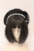 画像2: Angelic Pretty / Heartワッペンベレー  クロ O-26-03-24-020-AP-AC-IG-OS (2)
