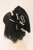 画像3: Angelic Pretty / Heartワッペンベレー  クロ O-26-03-24-020-AP-AC-IG-OS (3)