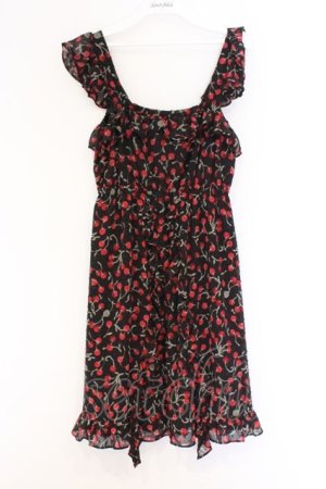 画像: MILK / Little berryベビードール  ブラック×レッドベリー O-26-03-25-034-ML-OP-IG-OS