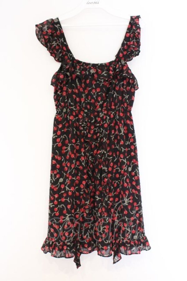 画像1: MILK / Little berryベビードール  ブラック×レッドベリー O-26-03-25-034-ML-OP-IG-OS (1)