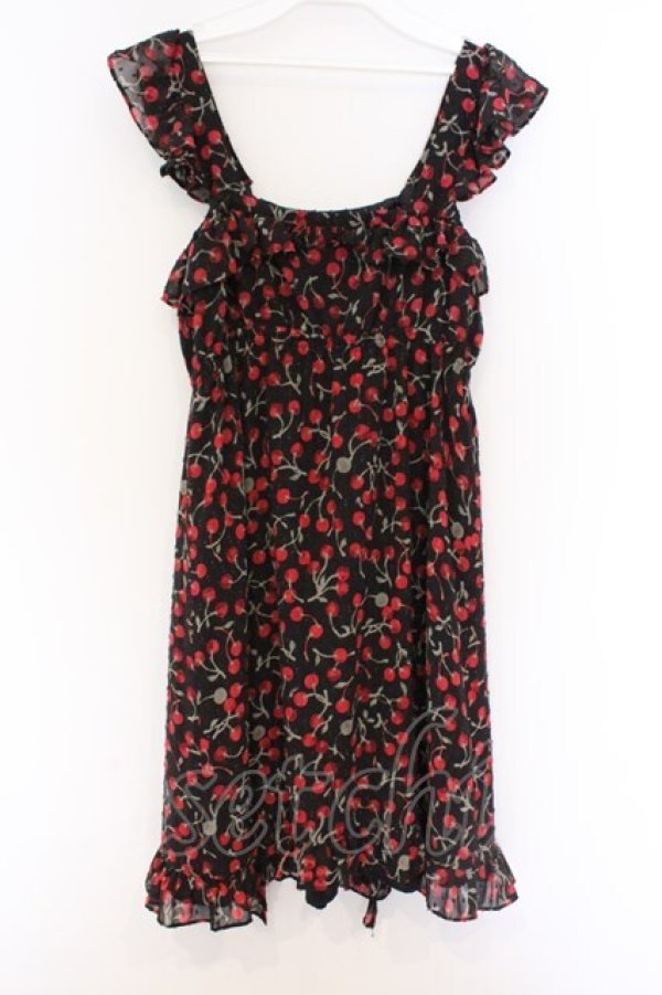 画像3: MILK / Little berryベビードール  ブラック×レッドベリー O-26-03-25-034-ML-OP-IG-OS (3)