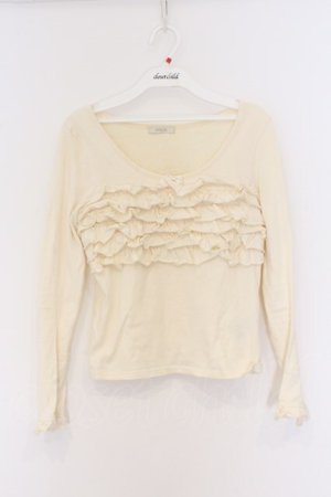 画像: MILK / フリルトップス  オフシロ O-26-03-25-036-ML-TO-IG-OS