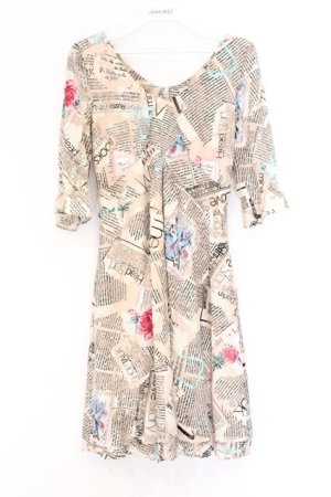 画像: MILK / フォーチューンBirdドレス  ミルクティー O-26-03-25-038-ML-OP-IG-OS