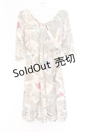 画像: MILK / フォーチューンBirdドレス  ミルクティー O-26-03-25-038-ML-OP-IG-OS