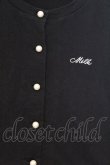 画像2: MILK / 刺繍入りカットカーディガン  クロ O-26-03-25-041-ML-TO-IG-OS (2)