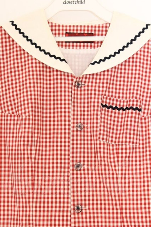 画像2: ネバアランド / グーズベリーワンピース  アカ O-26-03-25-044-LO-OP-IG-OS (2)