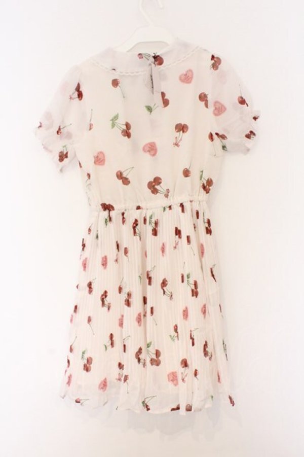 画像3: Ank Rouge / さくらんぼワンピース M シロ O-26-03-25-047-CA-OP-OW-OS (3)