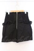 画像3: mon lily / レースアップフリルショートパンツ L クロ O-26-03-25-049-LO-PA-OW-OS (3)