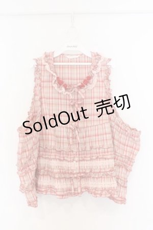 画像: PINK HOUSE / フリル使いノースリーブブラウス【お直し有り】  ピンク O-26-03-25-051-LO-BL-IG-OS