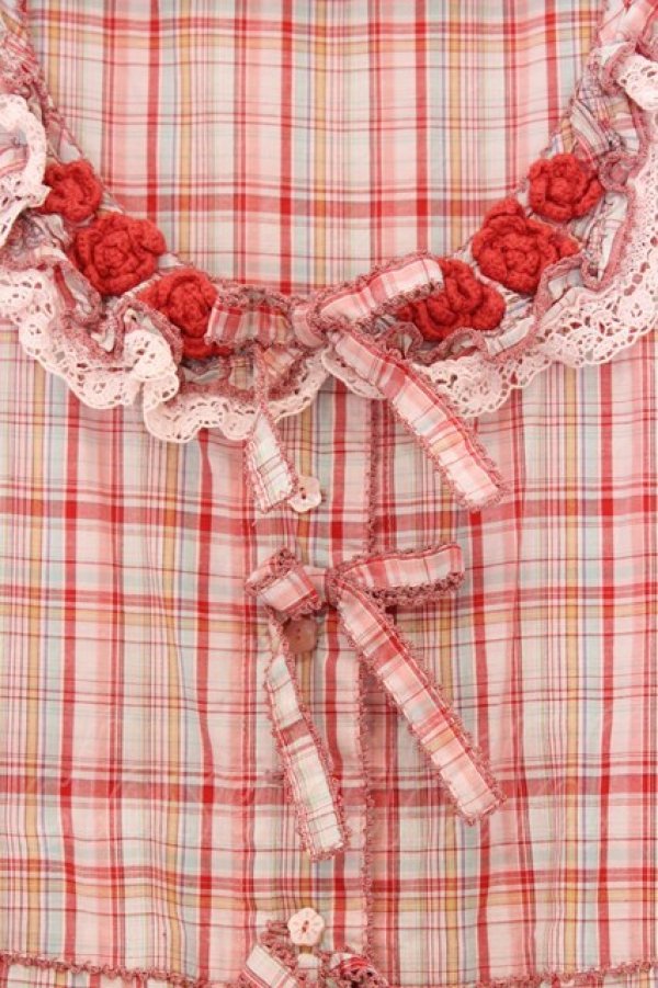 画像2: PINK HOUSE / フリル使いノースリーブブラウス【お直し有り】  ピンク O-26-03-25-051-LO-BL-IG-OS (2)