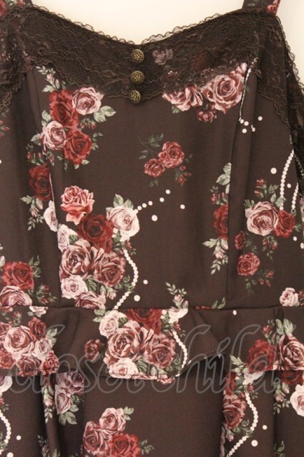 画像2: axes femme / ローズ・オン・フルールジャンスカ F ブラウン O-26-03-25-058-AX-OP-OW-OS (2)